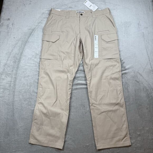 First Tactical V2 Pants Men's 42X32 Khaki Canvas Ripstop Cargo Military 114011 - Picture 1 of 14